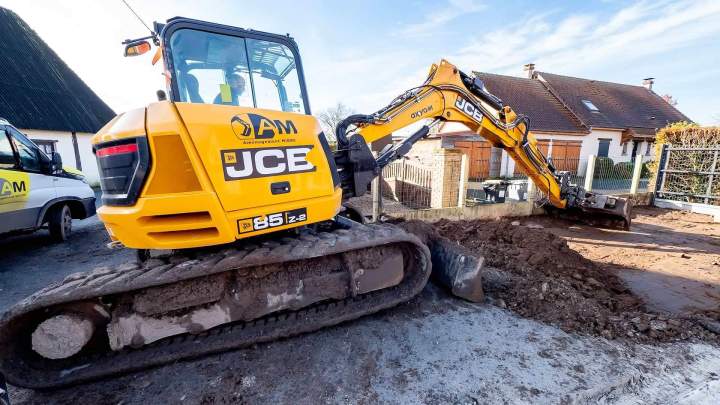 Travaux de terrassement à Rives-en-Seine
