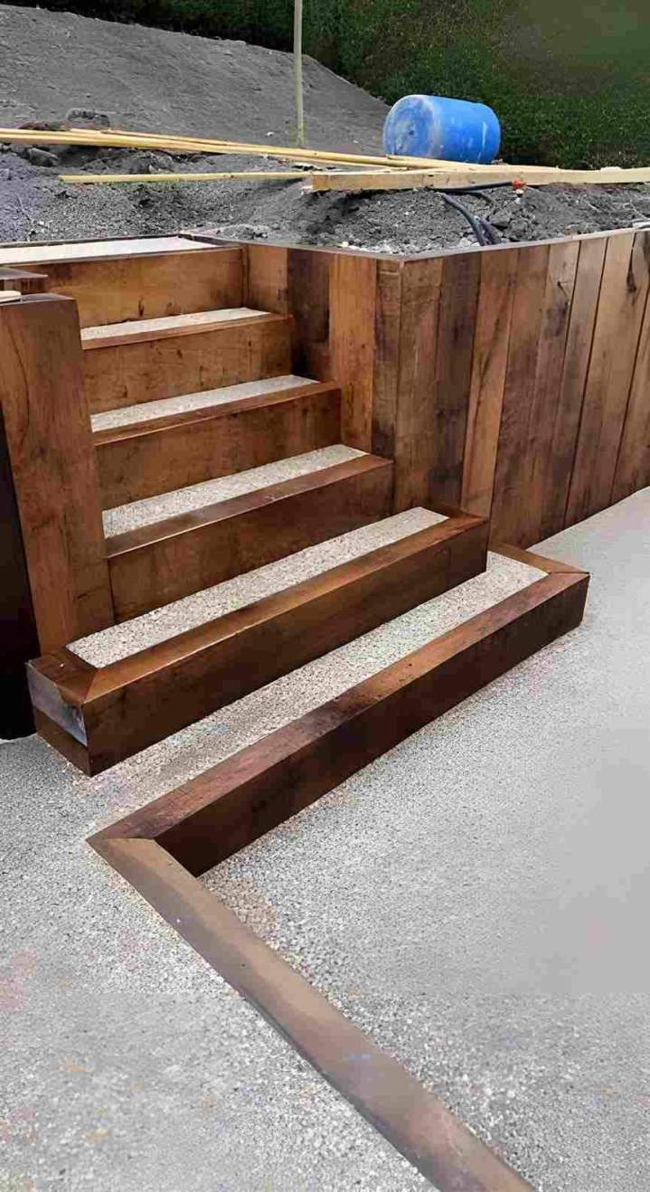 Aménagement extérieur escaliers Rives-en-Seine